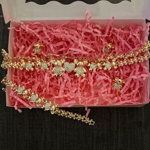 Gold and Silver Charm Jewelry Set